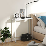 Console Table, Adjustable Foot Pads, Anti-Tip, White