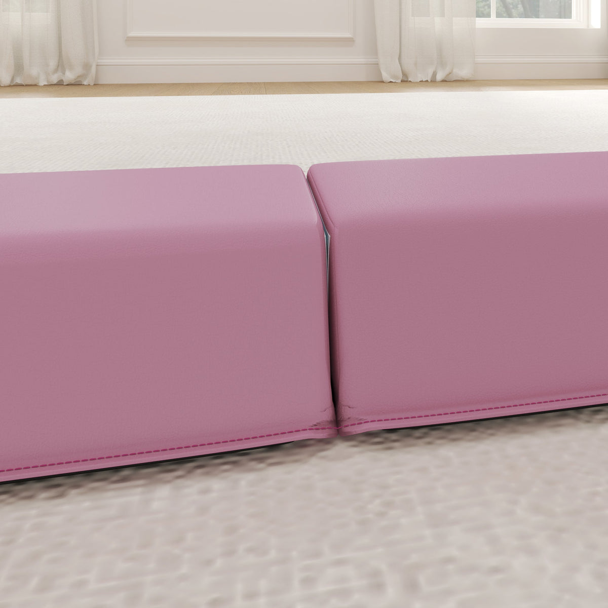 Balance Beam, Foldable Non-Slip Gymnastics, Pink