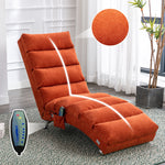 Relaxation Lounger with Full Body Support and Vibration Function, Bagcloth