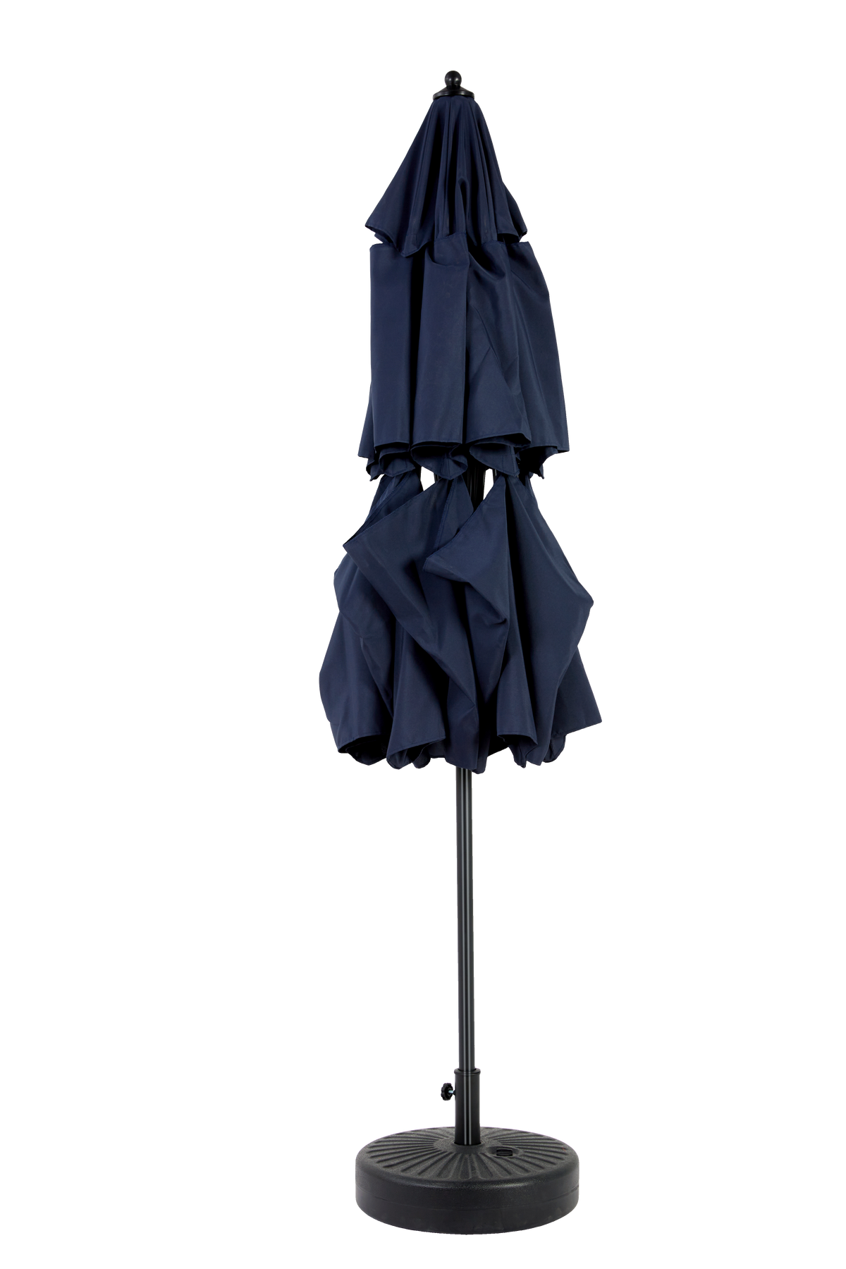 Outdoor Umbrella 14.8 Ft Double Sided Rectangular Large with Crank, Navy Blue