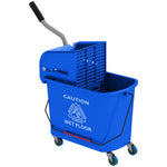 Cleaning Cart, 20L with Spin and Separator, Blue