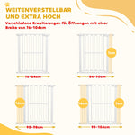 Dog Safety Gate, 76-104 cm, Stair, Metal