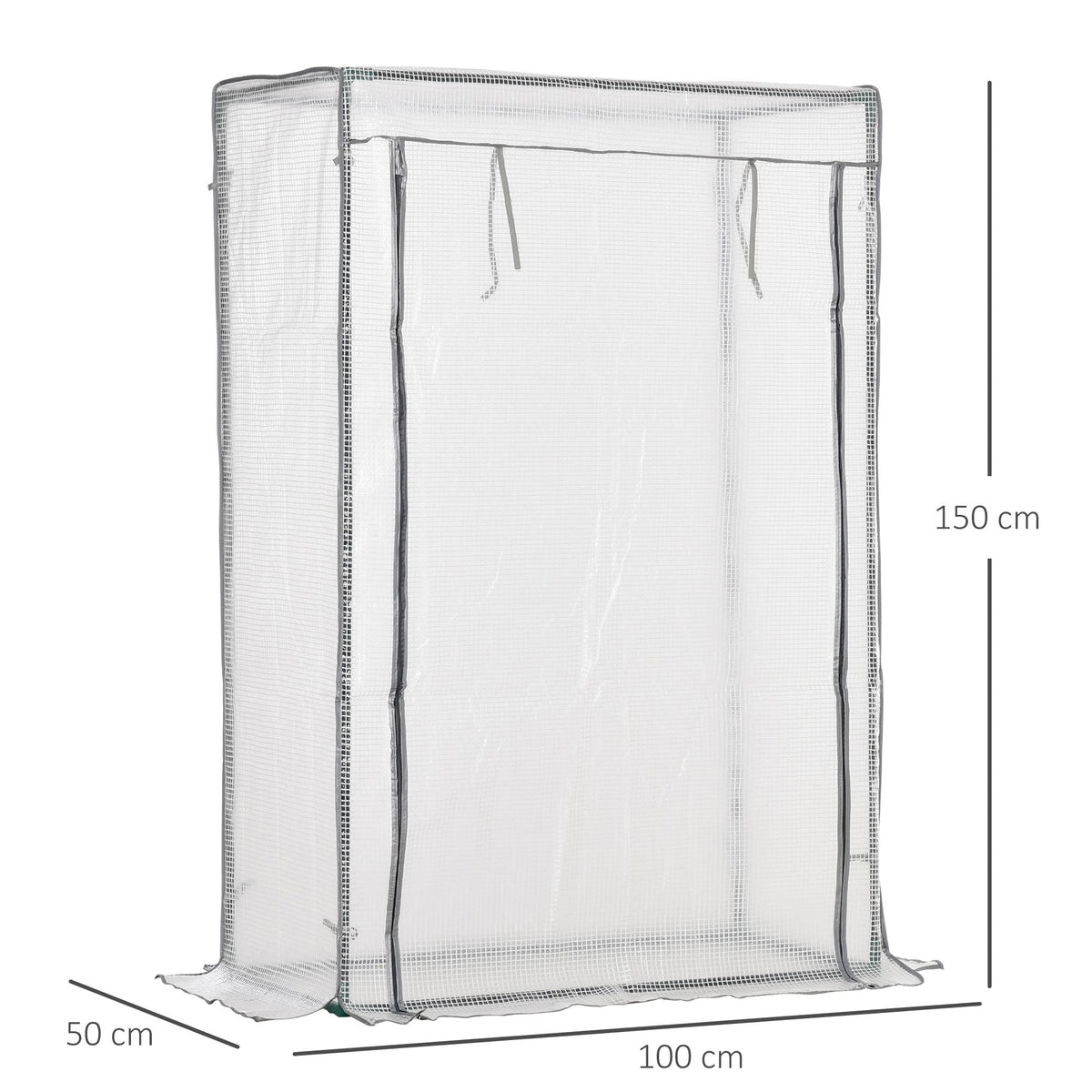 Greenhouse Foil Hothouse PE Mesh Film 101x50x150cm White