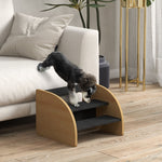 Pet Stairs, 3 Steps for Small Dogs, Oak + Black