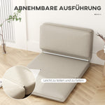3-in-1 Folding Sofa Bed, Velvet Upholstered with Storage, Beige