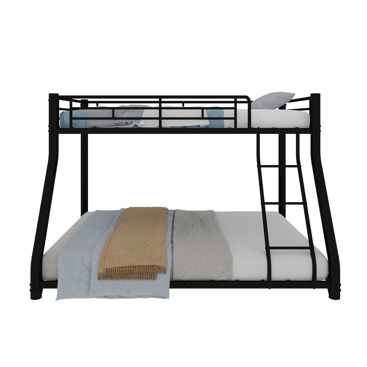 Upholstered Bed Frame 140x200 cm, Reinforced Steel