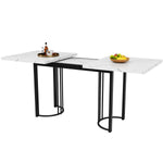 9-Piece Dining Set Extendable Rectangular Table for 8 Black Velvet