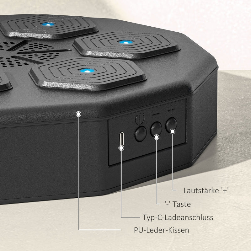 Electronic Bluetooth Boxing Machine, Wall-Mounted Smart Target with Music and LED