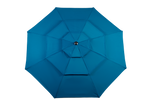 Outdoor Umbrella, 14.8 Ft Double Sided Rectangular Large with Crank, Blue