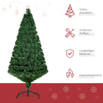 Artificial Christmas Tree 150cm, LED Lights & 180 Tips, Green