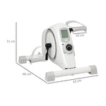 Pedal Trainer Mini Exercise Bike, 8 Adjustable Magnetic Resistance, Arm and Leg Trainer, Fitness