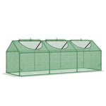 Greenhouse Window PE 180x60x60cm Tomato Cold Frame, Green