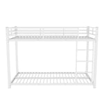 Bunk Bed 90x200cm Classic Iron Frame - White