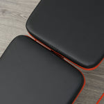 Sit-Up Bench, Adjustable & Foldable, Training Ropes, Steel Black Red