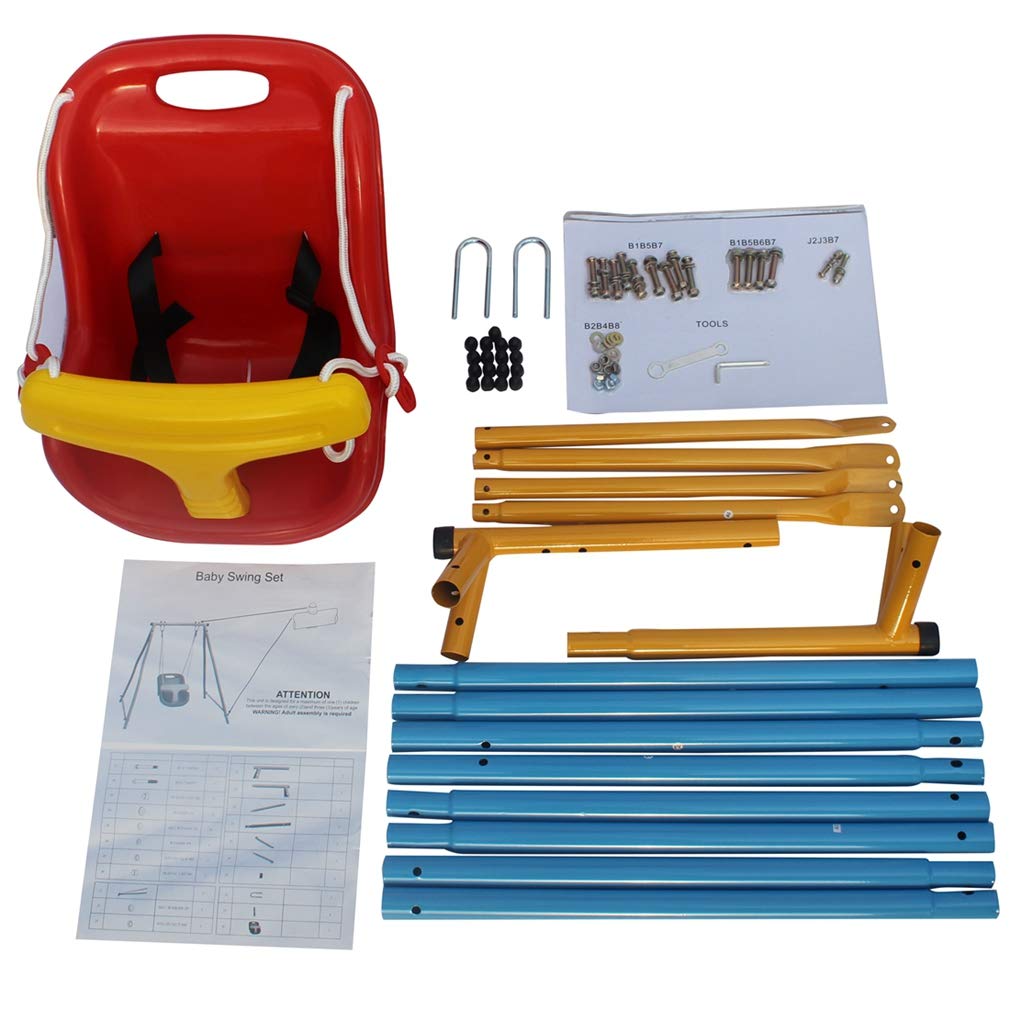 3-in-1 Baby Swing for Indoor and Outdoor, Metal Frame
