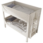 Separable Bunk Bed 90x200cm, Converts to 2 Single Beds, Sled Design, White