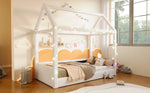 Upholstered Daybed 90x200cm with LED Light Strips - Beige