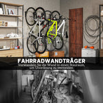 Bicycle Wall Mounts, Vertical Foldable for 4 Bikes, Black