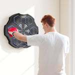 Music Boxing Machine, Bluetooth, 9 Speeds, Wall-Mounted, Black