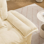 Swivel Armchair Oversized 360° Accent with Support Cushion - Chenille