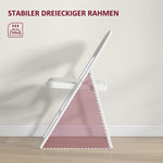 Folding Chairs, Portable Office with Cushions, Faux Leather White