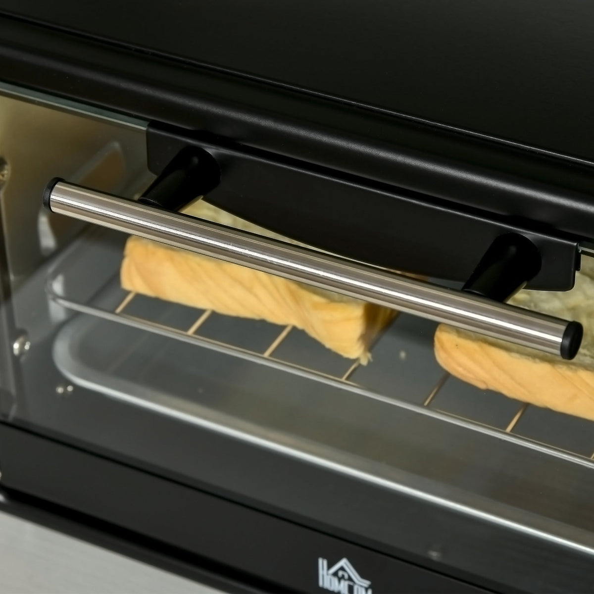 Mini Oven 10L 750W 60-Min Timer Electric Including Tray/Rack, Black