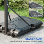 Basketball Hoop, Portable Height Adjustable with Backboard, Steel
