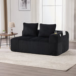 Two-Seater Sofa Storage Pocket Drink Holder - Corduroy Fabric