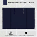 Side Panels for Gazebo, 3x3m and 3x6m with Window and Door, Oxford, Blue