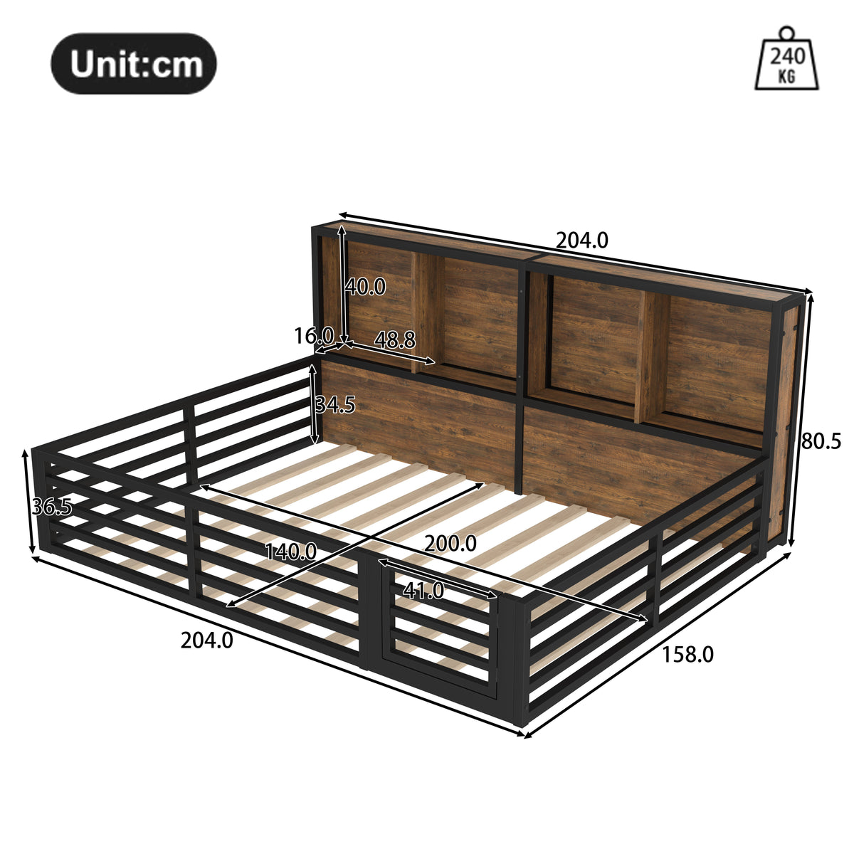 Extendable Dining Table 140/180x90cm Seats 6-8 Rounded Corners Oak Color