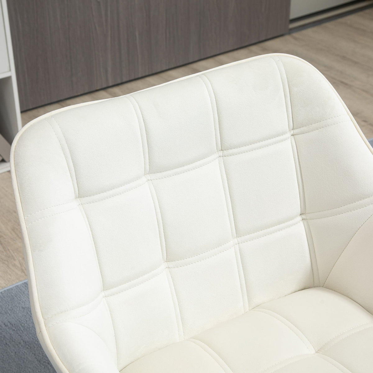 Single Armchair, Raised Legs, Upholstered, Cream