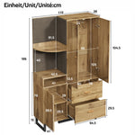 Compact Wardrobe, Hallway Upholstered Panels Shoe Cupboard, 110x186x38 cm