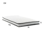 Upholstered Sofa Bed Extendable 90/180x200cm Storage LED USB - Light Grey
