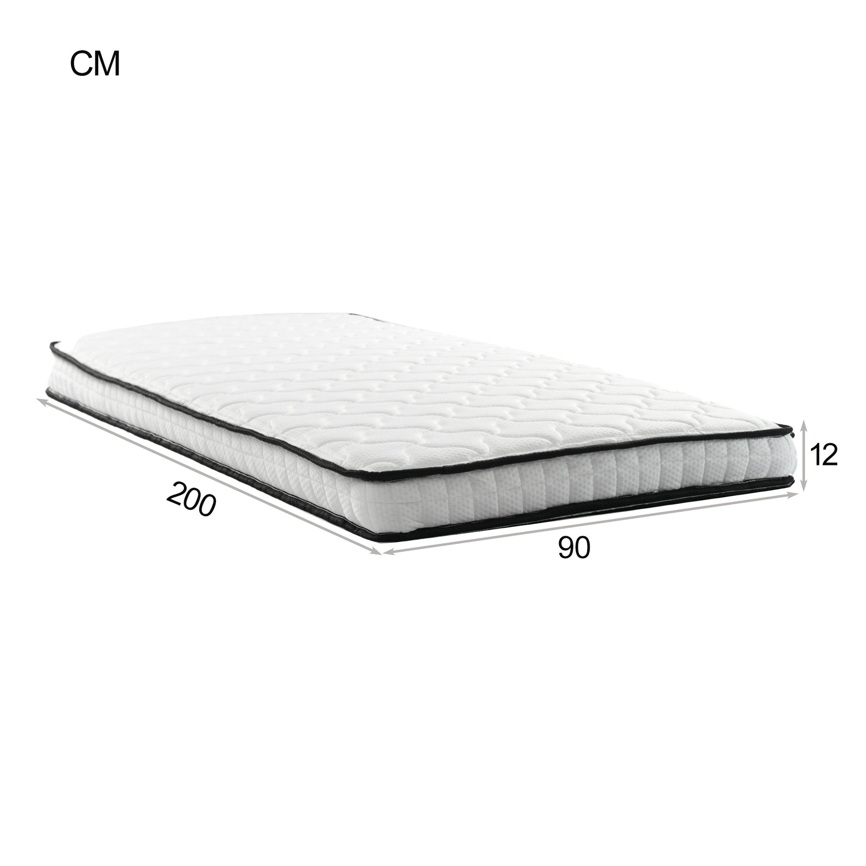 Upholstered Sofa Bed Extendable 90/180x200cm Storage LED USB - Light Grey