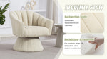 Swivel Chair 360° Ergonomic Cushions Modern Design Beige