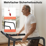 Walking Pad Treadmill Foldable LED Display Handrail, 135 kg Capacity