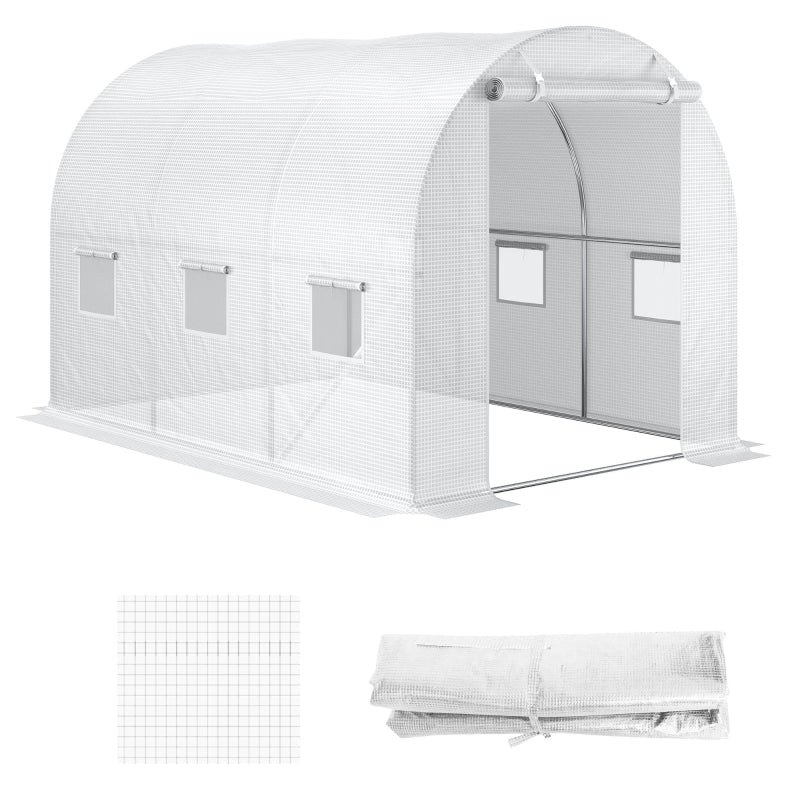 Greenhouse Cover, Weather-Resistant, Transparent