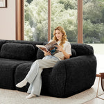 Sofa Bed 3-Seater Hydraulic Chaise Storage USB-C Cup Holders Corduroy