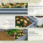 Raised Bed, Weather-Resistant Steel Planter Box 240 x 120 x 30 cm, Steel