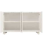 Sideboard Cabinet with Storage and Adjustable Top, White