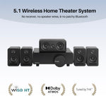 5.1 Wireless Home Cinema System Dolby Atmos Monaco Set - Black