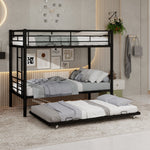 Meta Twin over Twin Bunk Bed, Heavy-Duty Stable Low Noise Safety Railing, Metal