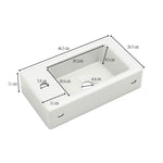 Bathroom Furniture Washbasin with 46cm Vanity Unit, Hanging, Small Guest Bathroom