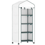 Greenhouse, Roll Shelves Winter-Proof Steel Film, White