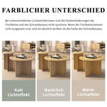 Modern Nesting Tables - 2-Piece Round Coffee Tables, Space-Saving Scandinavian Design, MDF/PB Construction