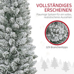 Christmas Tree 180 cm, LED Lights, Metal Base, Green