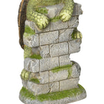 Turtle Sculpture, LED Solar Light, 36.5 cm, Magnesium Oxide