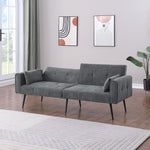 Convertible Sofa Bed, Folding Futon Sleeper, Adjustable Backrest, Small Spaces