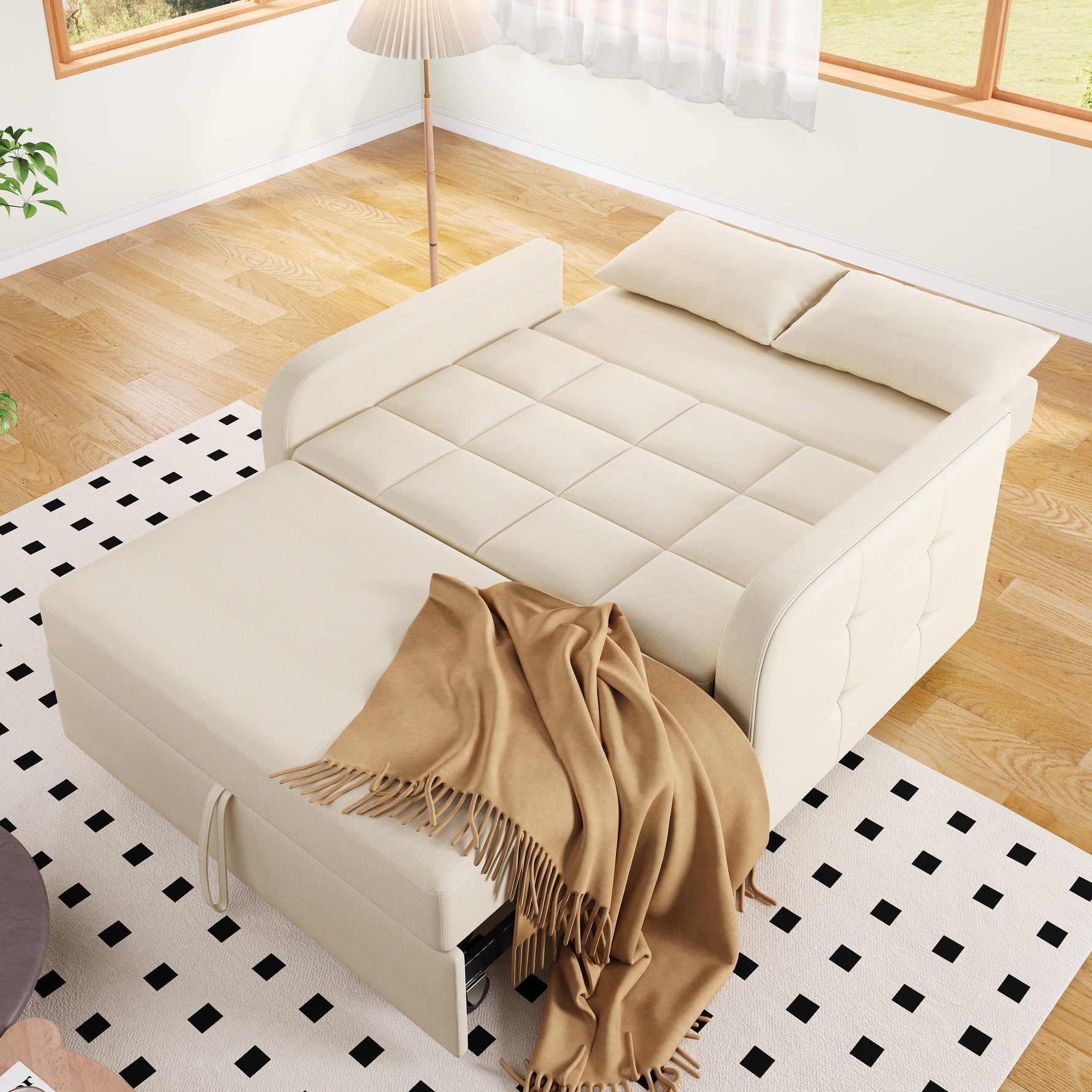 Sofa Bed, Multifunctional Folding Adjustable Backrest, 180x127 cm