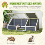 Turtle Box, Bottomless Outdoor Enclosure, Light Gray
